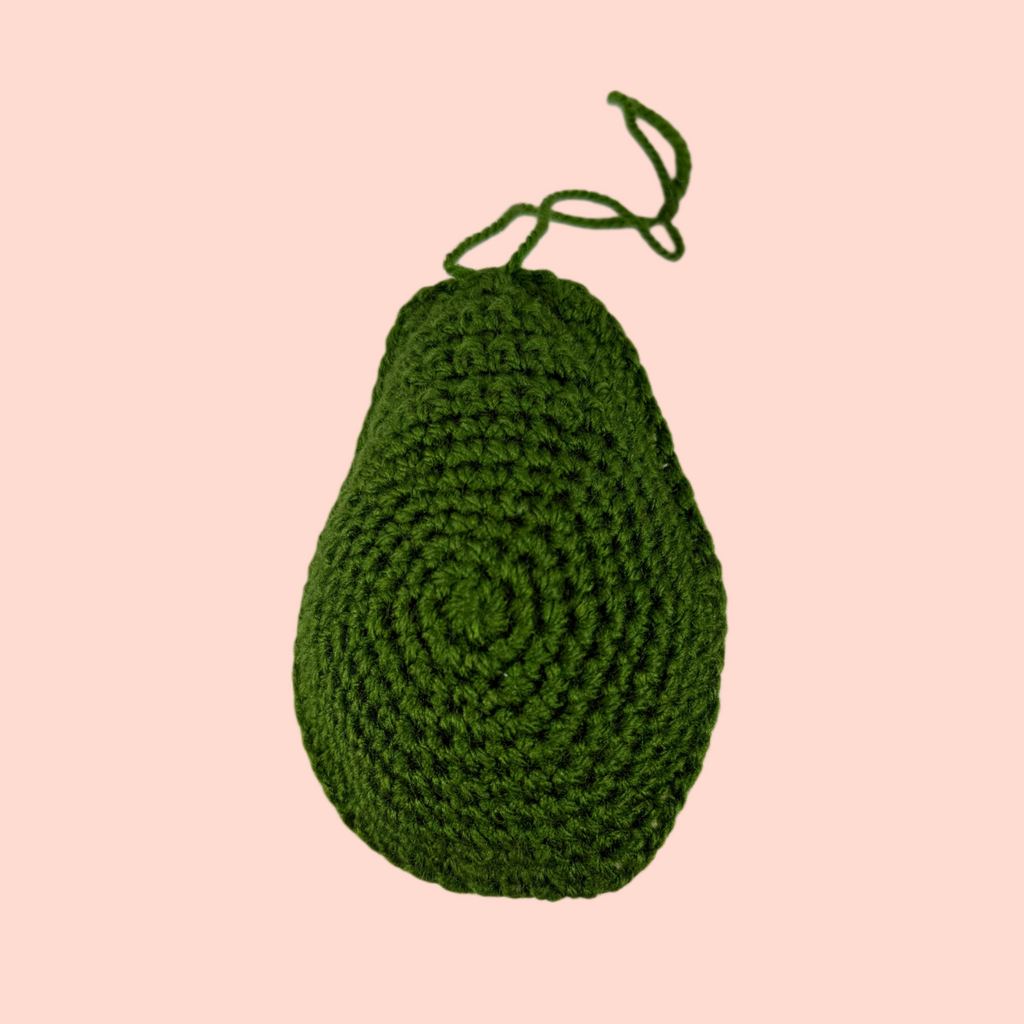 AVOCADO DI LANA FATTO A MANO