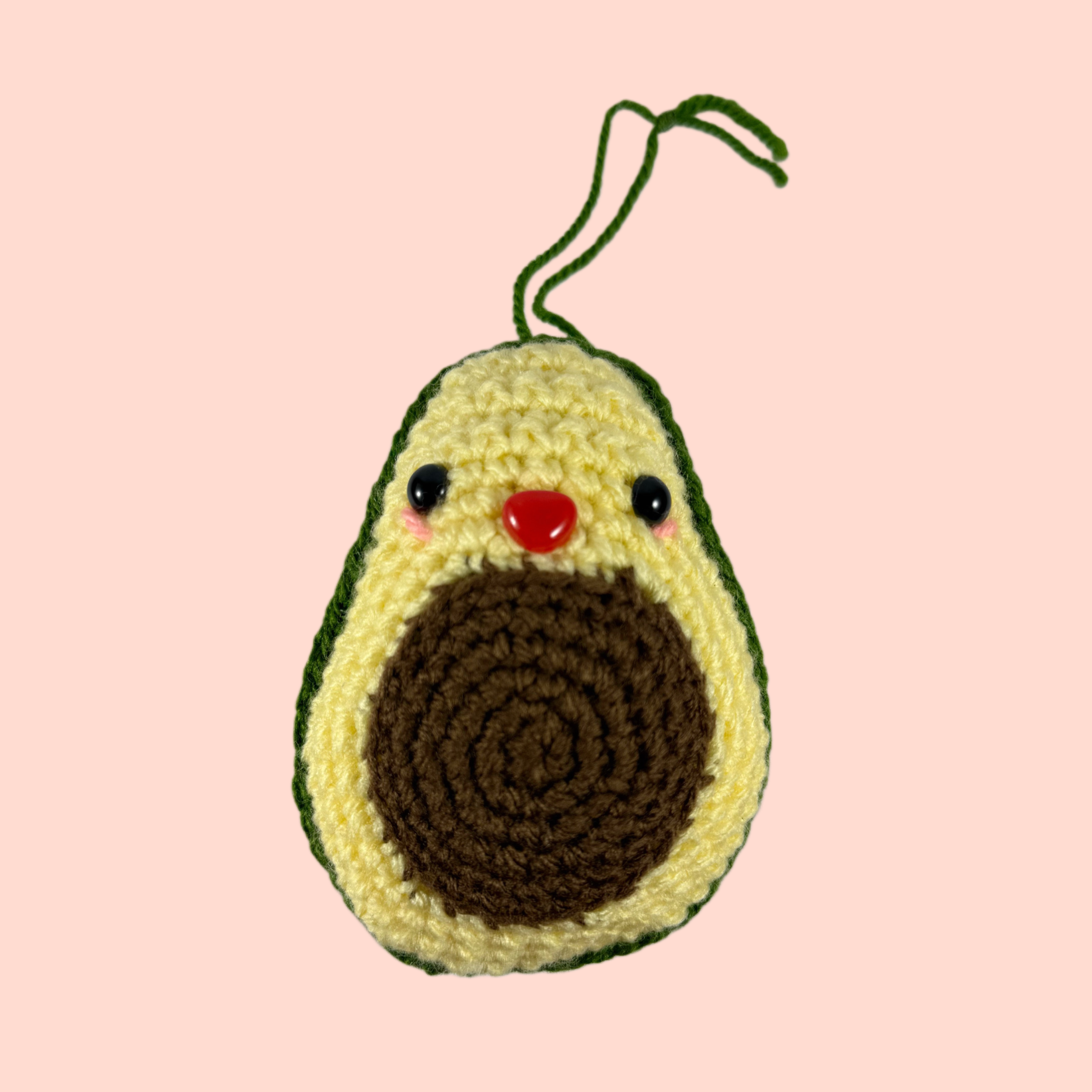 AVOCADO DI LANA FATTO A MANO