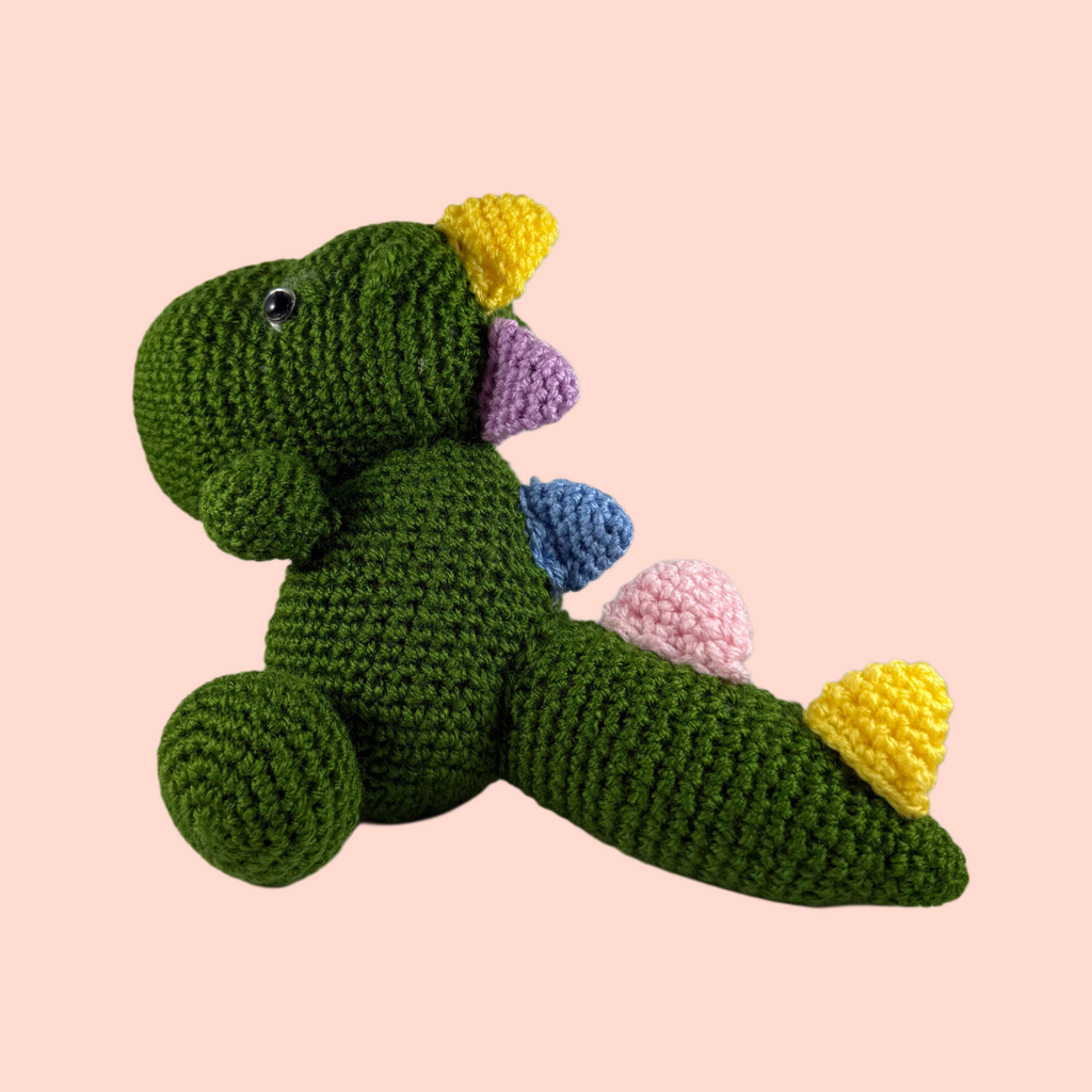 DINOSAURO DI LANA FATTO A MANO