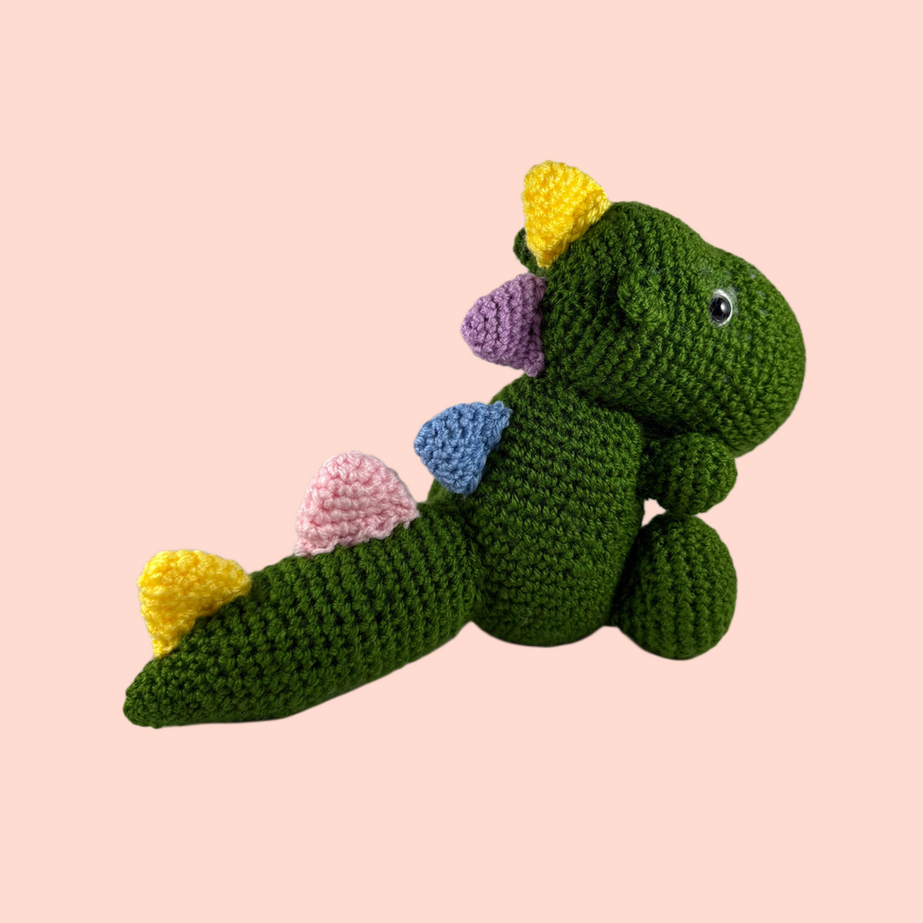 DINOSAURO DI LANA FATTO A MANO